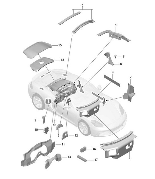 Diagram 807-080 Porsche 992 (911) MK1 2019-2024 Body