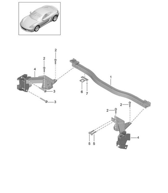Diagram 812-005 Porsche Boxster 986/987/981 (1997-2016) Carrosserie