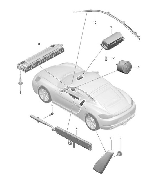 Diagram 812-050 Porsche 992.1 GT3 4.0L / 992 S/T 4.0L 2021-24 