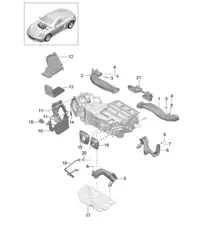 Guida dell'aria / Distributore dell'aria 718C (982C) Cayman 2017>>