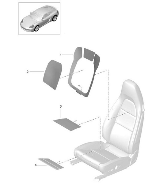 Diagram 817-012 Porsche 993 (911) (1994-1998) Body