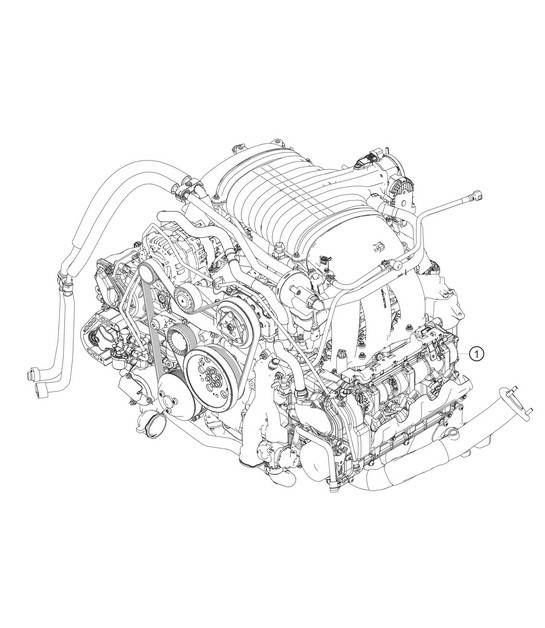 Diagram 1.1-01 Porsche Cayenne 92A (958) 2010-2017 Engine