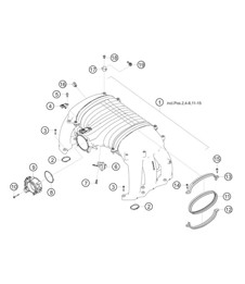 Intake system 982 Cayman GT4 Clubsport 2019-2020