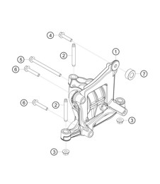 Support moteur 982 Cayman GT4 Clubsport 2019-2020