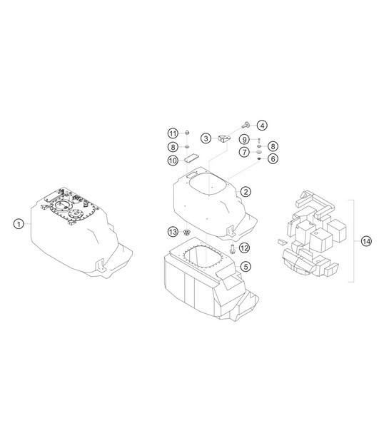 Diagram 2.2-02 Porsche 911 & 912 (1965-1989) Fuel System, Exhaust System