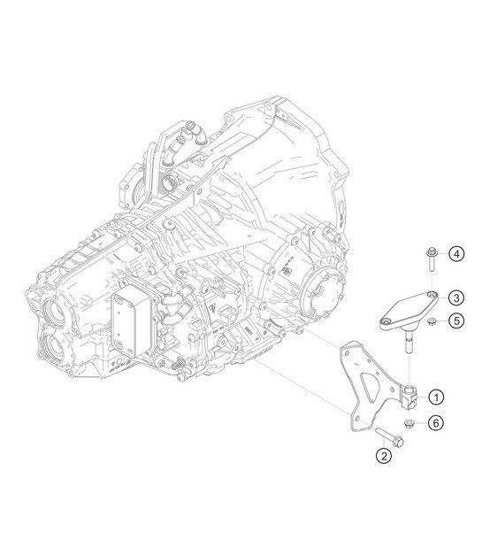 Diagram 3.3-06 Porsche 970.1 Panamera GTS V8 4.8L 2011-13 Trasmissione