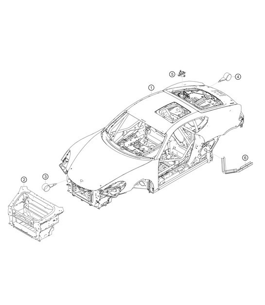 Diagram 8.8-01 Porsche 992 (911) MK1 2019-2024 Body