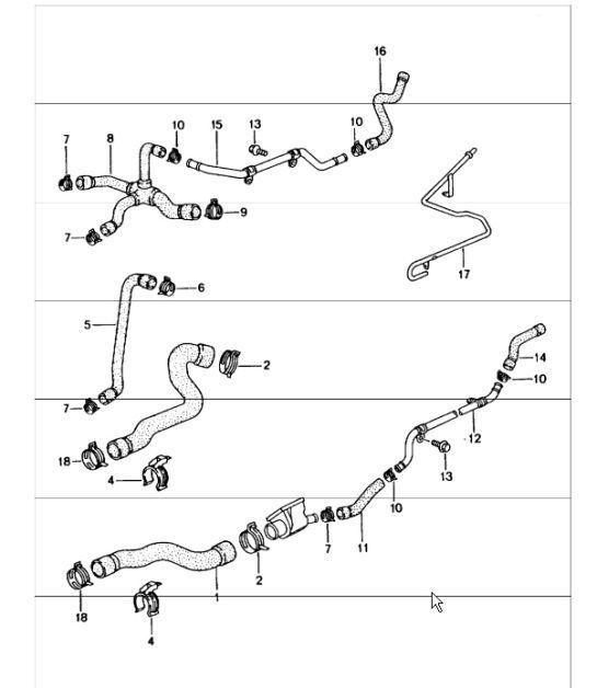 Diagram 105-05 Porsche Macan (95B) MK1 (2014-2018) Moteur