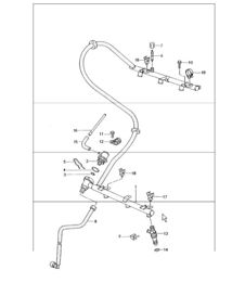 fuel collection pipe 986 Boxster 1997-04