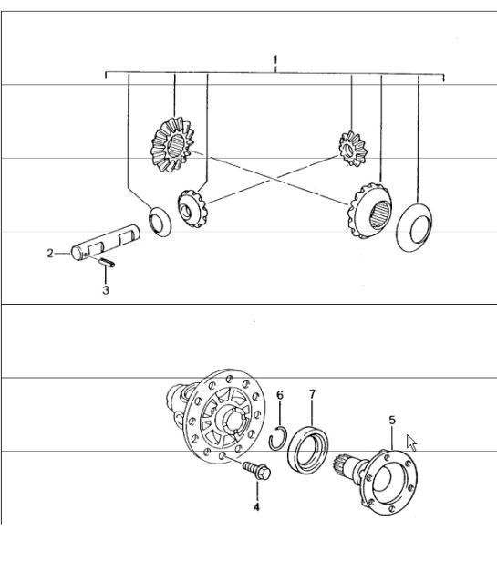 Diagram 305-01 Porsche 944S2 3.0L 16V 1989-91 