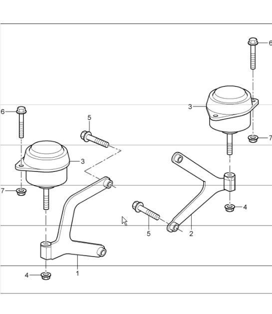 Diagram 306-01 Porsche 992.1  Carrera 4 Cabriolet 3.0L 2019-24 Transmission