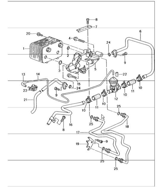 Diagram 360-00 Porsche Cayman 987C / 981C (2005-2016) Übertragung