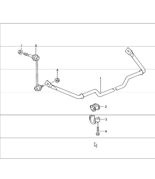 Diagram 501-03 Porsche Cayenne 9YA 2018-2023 