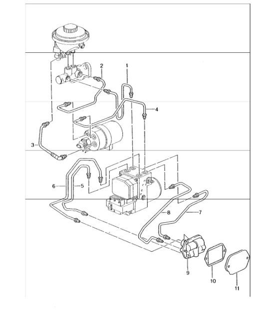Diagram 604-09 Porsche 991 (911) MK1 2012-2016 Wielen, Remmen