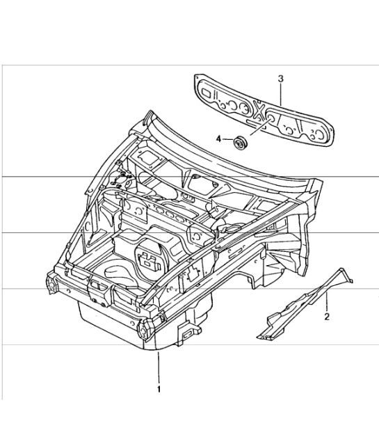 Diagram 801-05 Porsche Cayenne 92A (958) 2010-2017 Carrocería