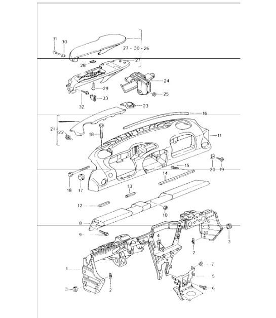 Diagram 809-00 Porsche Macan (95B) MK1 (2014-2018)  车身
