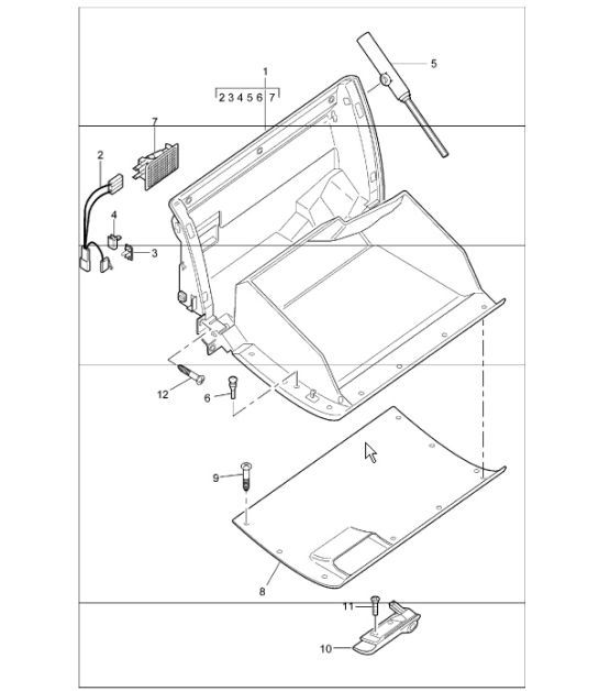 Diagram 809-03 Porsche 996 (911) (1997-2005) Body