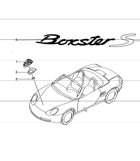 Diagram 810-00 Porsche 964 (911) (1989-1994) Carrosserie