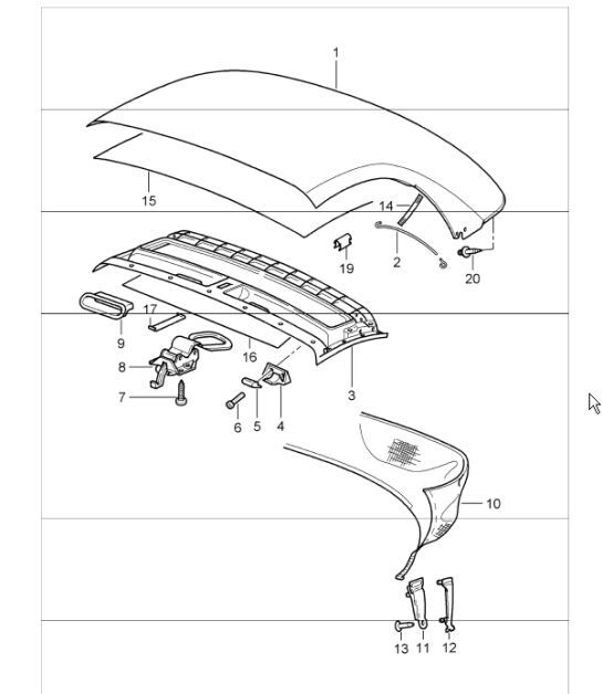 Diagram 811-00 Porsche 944 (1982-1991) 