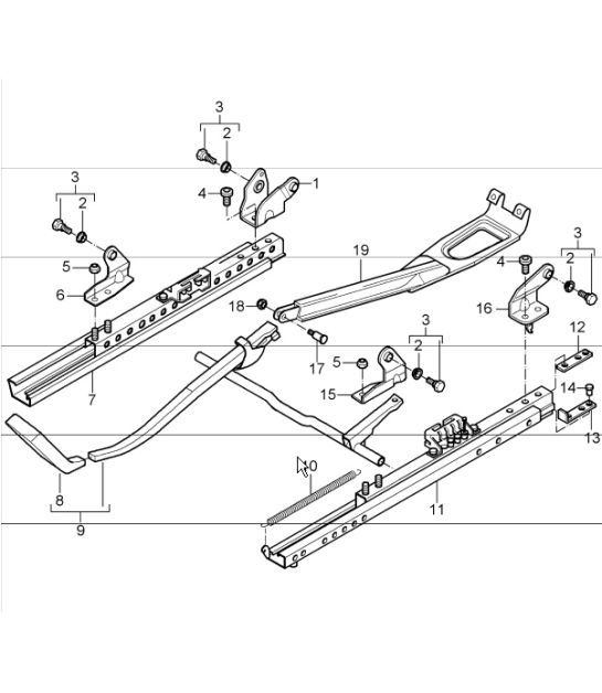 Diagram 817-17 Porsche 996 (911) (1997-2005) Body