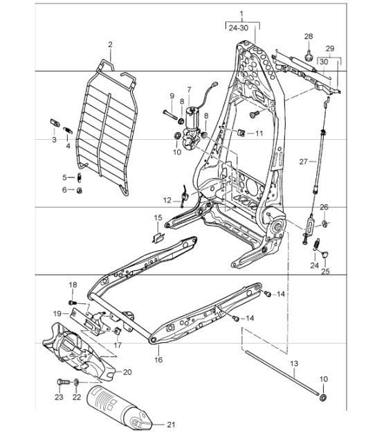 Diagram 817-42 Porsche Macan (95B) MK1 (2014-2018) Body