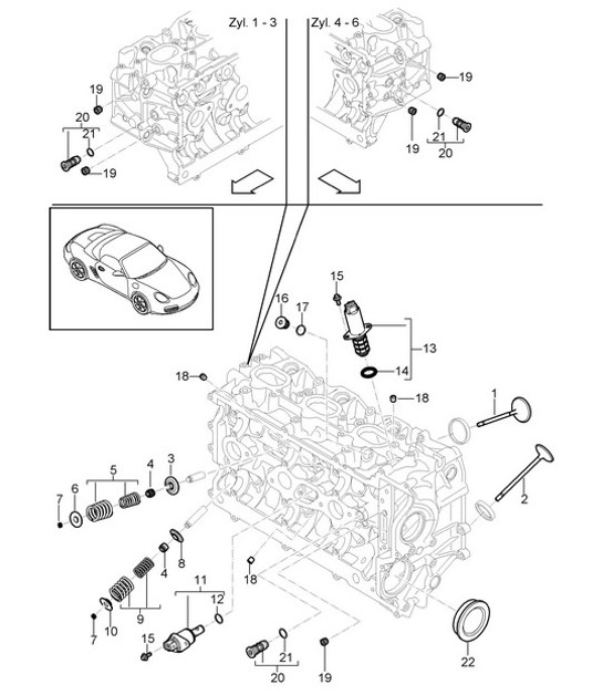 Diagram 103-005 Porsche Carrera GT (2003-2006) 