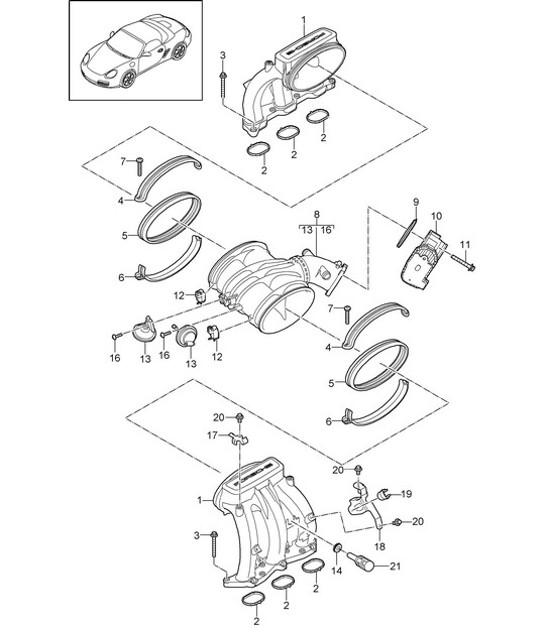 Diagram 107-010 Porsche 944 (1982-1991) 