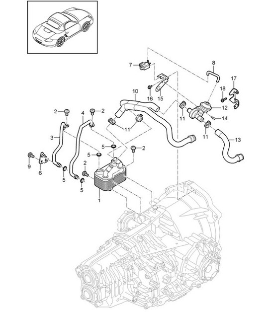 Diagram 360-000 Porsche Macan (95B) MK1 (2014-2018) Transmission