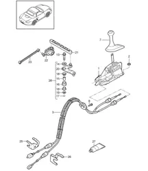 Controllo della trasmissione/cambio manuale 987.2 Boxster/Boxster S 2009-12