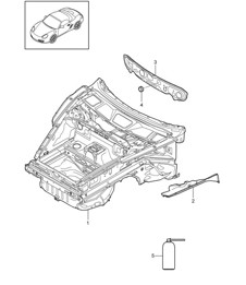 Front end 987.2 Boxster / Boxster S 2009-12