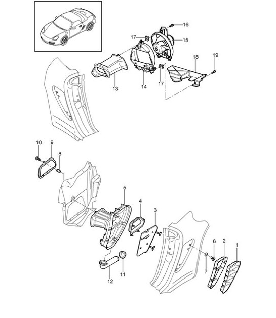 Diagram 801-080 Porsche 996 (911) (1997-2005) Body