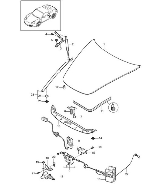 Diagram 803-000 Porsche 9J1.1 Taycan 2020-24 