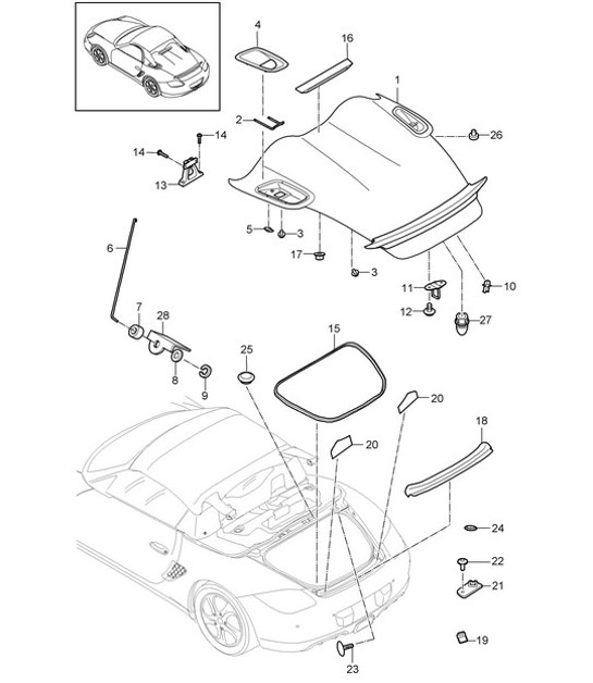 Diagram 803-006 Porsche 944 (1982-1991) 