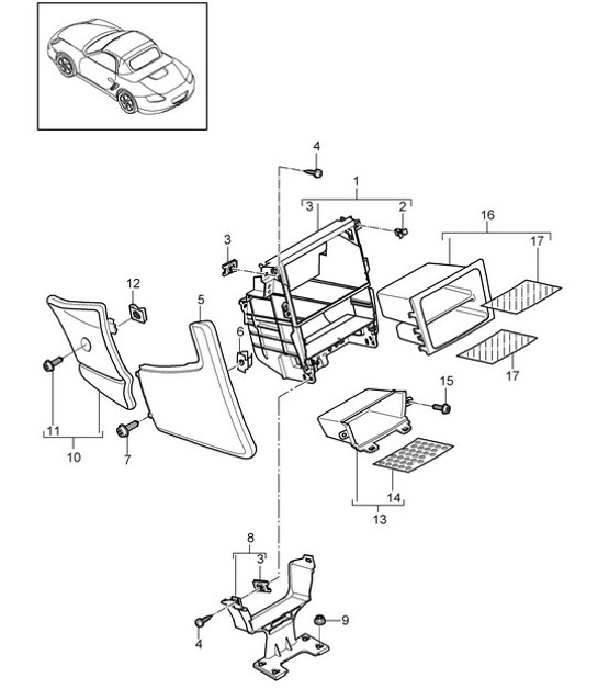 Diagram 809-015 Porsche 944 (1982-1991) 