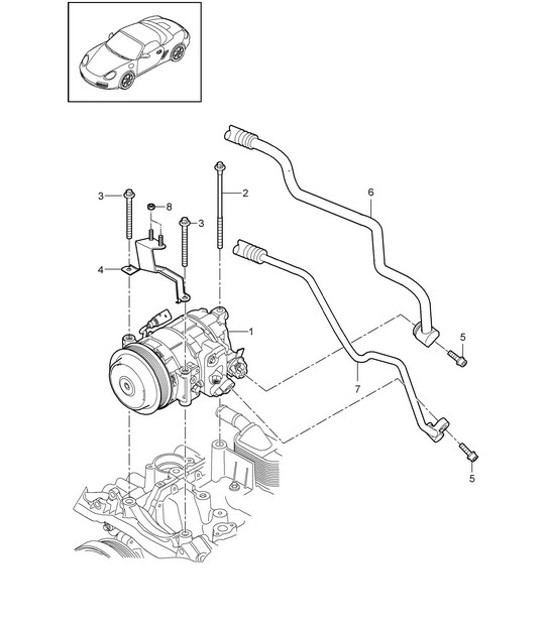 Diagram 813-015 Porsche 996 (911) (1997-2005) Body