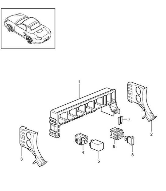 Diagram 902-001 Porsche 9YA Cayenne Coupe S V6 2.9L Petrol (440Hp) 2019-23 