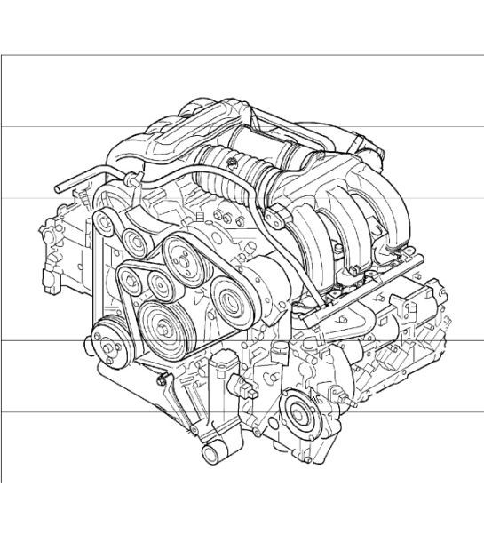 Diagram 101-00 Porsche Cayman 718C (982C) 2017>> Engine