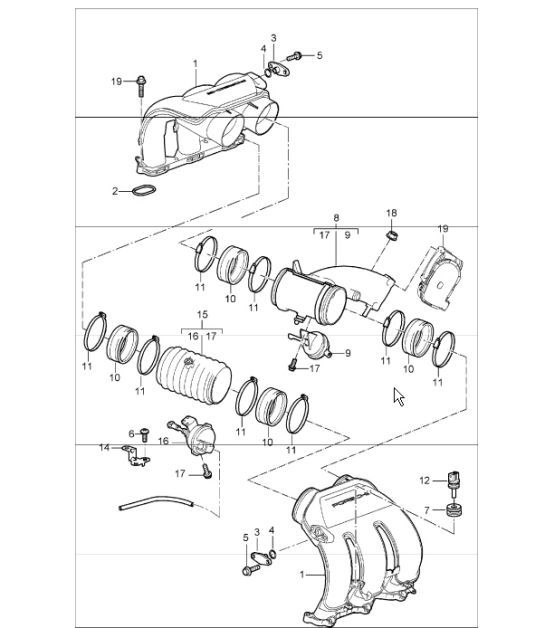 Diagram 107-10 Porsche 968 (1992-1995) Motor