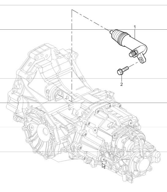 Diagram 301-05 Porsche Cayman 718C (982C) 2017>> Transmission