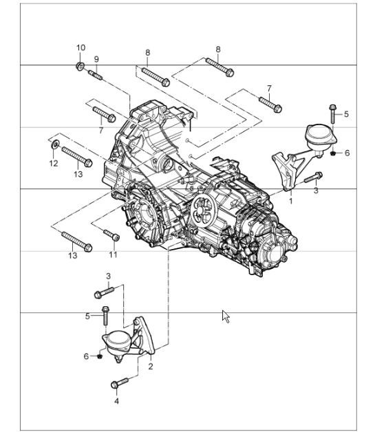 Diagram 306-01 Porsche Macan (95B) MK1 (2014-2018) Transmission