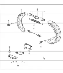 freno a mano 987 Boxster / Boxster S 2005-08