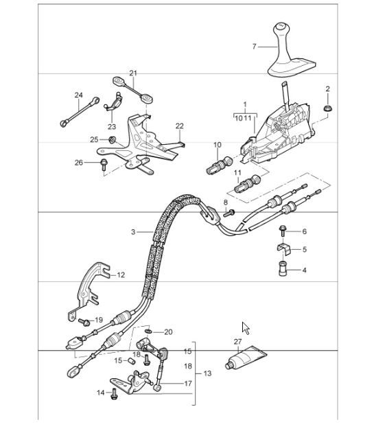 Diagram 701-00 Porsche 9J1.1 Taycan 4S 2020-24 