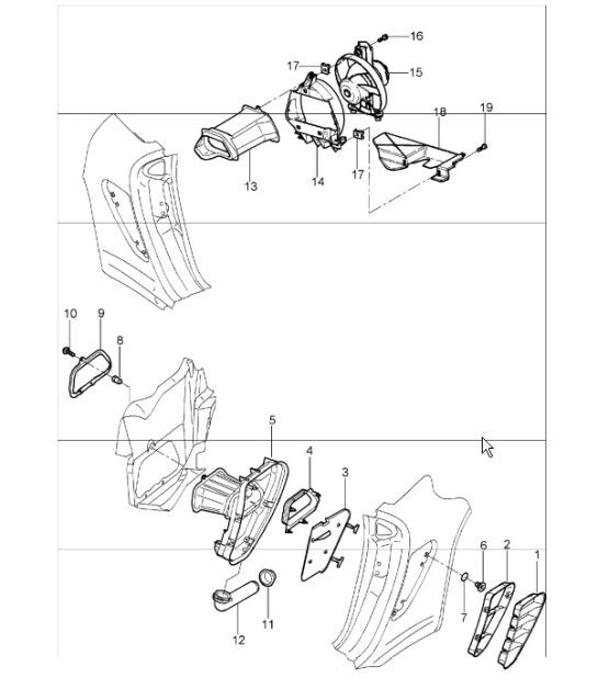 Diagram 801-80 Porsche 996 (911) (1997-2005) Body