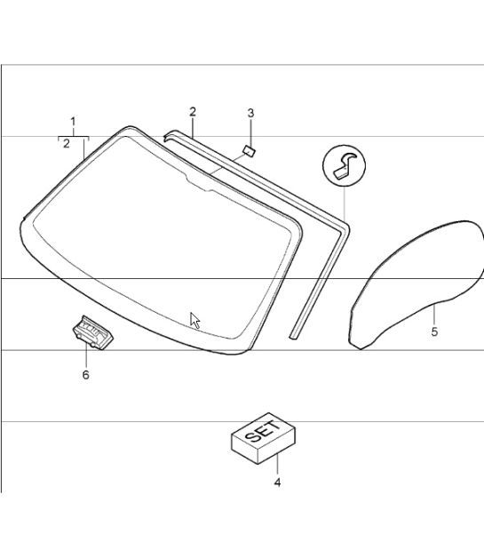 Diagram 805-00 Porsche 996 (911) (1997-2005) Body