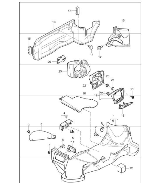 Diagram 807-01 Porsche 9J1.1 Taycan 2020-24 