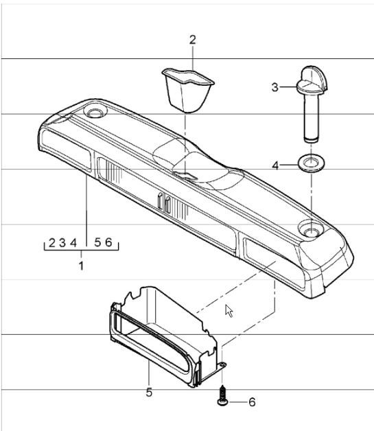 Diagram 807-07 Porsche Boxster 986/987/981 (1997-2016) Carrosserie