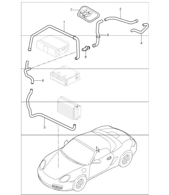 Diagram 813-02 Porsche Boxster 718 (982) 2017>> Carrosserie