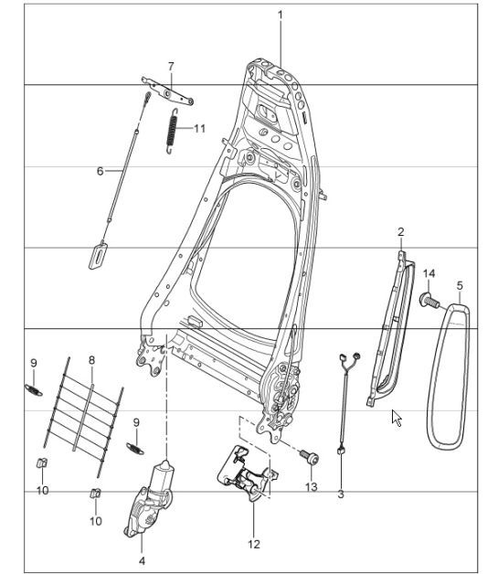 Diagram 817-06 Porsche 996 (911) (1997-2005) Body