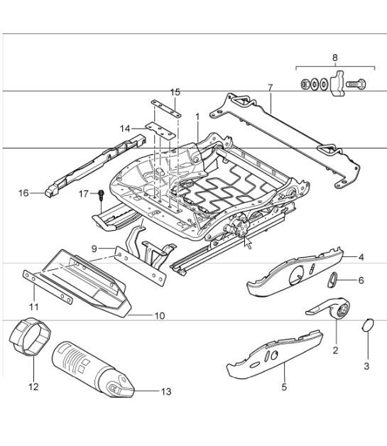 Diagram 817-23 Porsche 9J1.1 Taycan 2020-24 