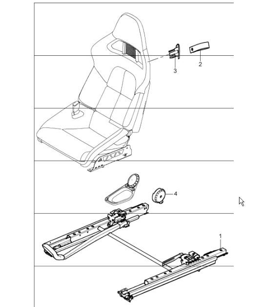 Diagram 817-30 Porsche 996 (911) (1997-2005) Body